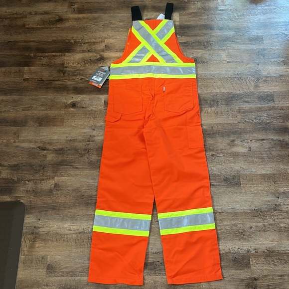 NWT Work King Unlined Bib Overall - Safety Hi Vis - Picture 8 of 8
